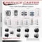 Service Caster 2'' Gray Floor Safe Twin Wheel Casters 5/16 Grip Neck Stem , 4PK SCC-GN02S50-TPR-GRY-4 - alternate 4